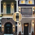 Lampu LED dekorasi dinding, lampu dinding LED, lampu Sconce tahan air, lampu tangga eksternal, lampu masuk, lampu dekorasi rumah. 