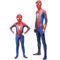 Adult Kid Long Sleeve Spiderman Slim Jumpsuit Halloween Party Cosplay Costume. 