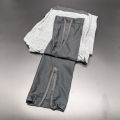 D-Blaq Men's Tracker Zipper Joggers in Grey. 