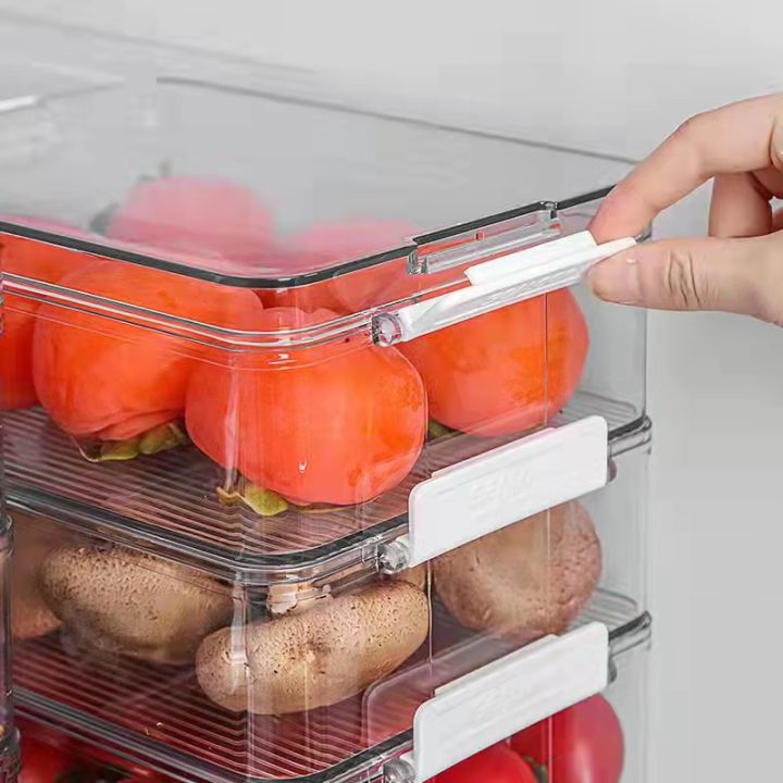 fridge%20stackable%20organizer%20bin%20set%20transparent%20ref%20food%20storage%20container%20with%20lid%20and%20handle%20-%20Image%205