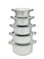Aluminium Ravana Set | 5 Pcs | Dot Pot | Kitchenware. 