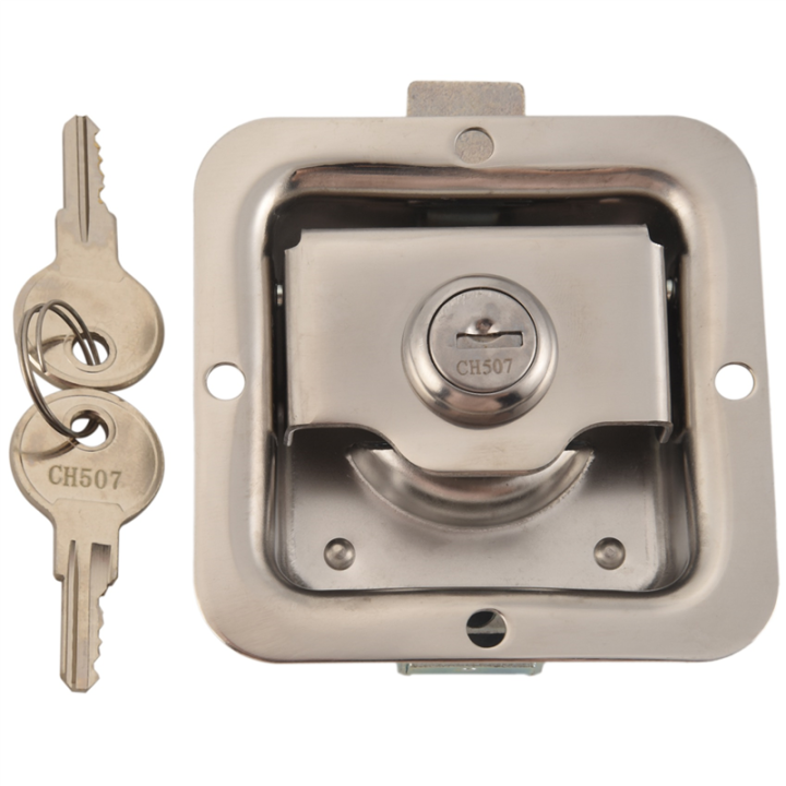 Stainless Steel Trailer Toolbox Handle Latch With Lock Highly Polished Tool Box Latch Paddle Lock 4 38 X 3 14 With 2 Keys Stainless Steel Trailer Toolbox Handle Latch With Lock Highly Polished Tool Box Latch Paddle Lock 4 38 X 3 14 With 2 Keys