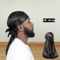 Long Tail Uni Adult Satin Doo Rag Durag Bandanas Cap Pirate Hat Turban Men Hip Hop Headband Biker Headwrap Women Headwear. 