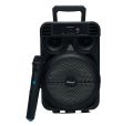 KTS-2161 Wireless Portable Karaoke Speaker With Wireless Microphone Support Bluetooth, FM Radio, TF Memory Card Reader and USB Pen Drive. 