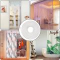 5M Curtain Wire Set Windows Wall Fanging Line Window Cord Wire PVC-coated White Curtain Household Accessories 1Set. 