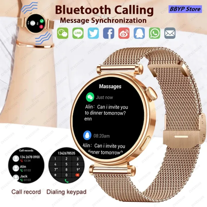 BBYP%202025%20For%20Original%20HUAWEI%20Watch%20GT5%20Mini%2040mm%20Women%20Smart%20Watch%20MenBluetooth%20Affordable%20Call%20GPS%20track%20AMOLED%20NFC%20Bluetooth%20Call%20smartwatch%20-%20Image%204