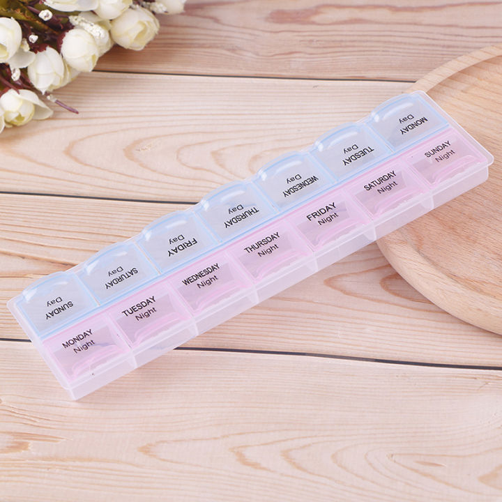 1pc 7 Day Pill Box Medicine Tablet Dispenser Organizer Weekly Storage Case