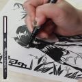 Sipa 8Pcs Black Thin Liner Pens Mini Liner Fineliner Drawing Pens for Artist Illustration Technical Drawing Office Documents. 