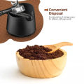 Coffee Dump Bin, Coffee Grounds Knock Box Easy To Clean Splash Proof Convenient Disposal Space Saving with Tamper Mat for Cafe Bar. 