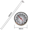 3X Long Stem Compost Soil Thermometer - Fast Response Stainless Steel 20 Inch - Measuring Probe - Fahrenheit and Celsius. 