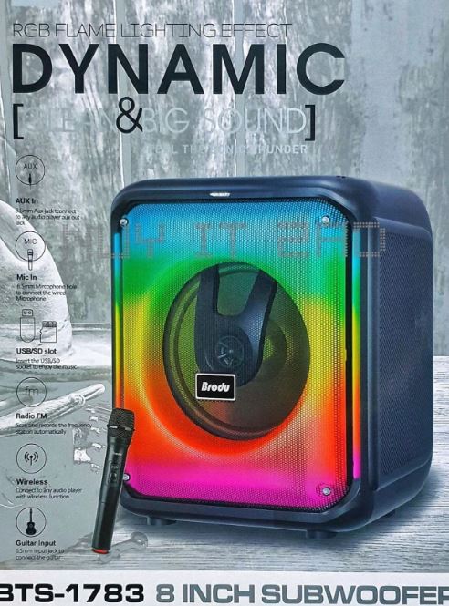 Brodu%20BTS-1783%20RGB%20dynamic%20lighting%20effect%20Bluetooth%20Audio%20Portable%20heavy%20bass%20Party%20wireless%20Speaker%20w/%20wireless%20mic%20/%20USB%20-%20Image%204