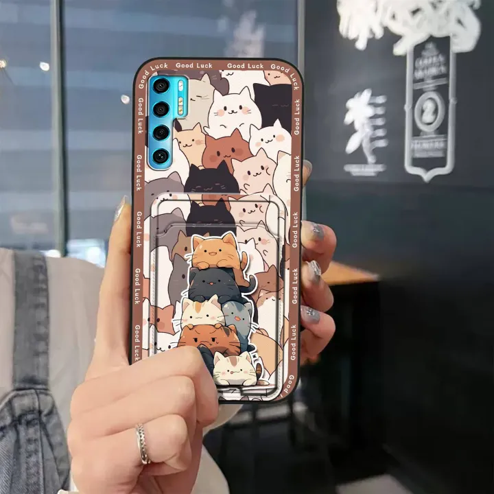 Anti-knock%20Graffiti%20Phone%20Case%20For%20TCL%2020%20Pro%205G%20Cartoon%20Card%20slot%20Fashion%20Design%20Silicone%20Back%20Cover%20TPU%20Card%20bag%20Cover%20-%20Image%204