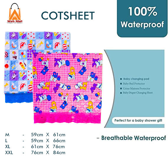 Baby Cot sheet/ Cover Infant Mattress Pad Mat/ Waterproof Sheet Baby Changing Pad/ Baby Changing Mat Cartoon cot sheet