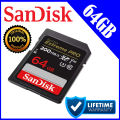 SanDisk Extreme Pro 64GB ,128GB SD Card C10, U3, V30, 4K 200Mb/s International Version. 
