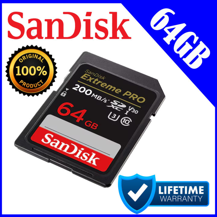 SanDisk%20Extreme%20PRO%20SD%20%2064GB%20%20%20C10%20V30%20U3%20UHS-I%20SD%20200Mbs%204K%20V30%20-%20Image%205