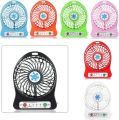 Portable Handheld Mini Fan with Rechargeable 1200mAh Battery, 3-Speed Air Cooler, USB Charging, LED Light, Compact Desk Fan for Home, Office, Travel, and Outdoor Activities. 