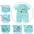 Newborn Kids SUPERIOR Romper Infant Girls Bodysuit Baby Boys Outfits Jumpsuit Clothes Set - Light blue. 
