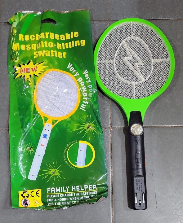 Rechargeable mosquito batmeter with torch light