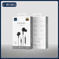 WIWU 3.5MM WIRED EARPHONE BLACK (6 MONTHS) , (EB310). 