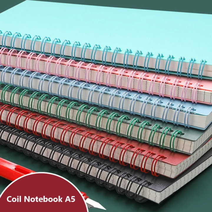 Coil%20binding%20Spiral%20diary%20notebook%20Convenient%20A5%20size%20Stationery%20Grid%20paper%20Morandi%20color%20scheme%20School%20office%20supplies%20Daily%20weekly%20planner%20for%20Office%20School%20College%20students%20Professionals%20Personal%20-%20Image%203