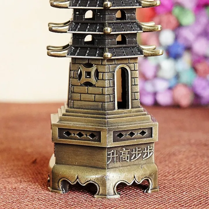 Feng%20Shui%209-Levels%20Wenchang%20Tower%20Metal%20Handicraft%203D%20Pagoda%20Statue%20Chinese%20Home%20Decoration%20Ornament%20-%20Image%204