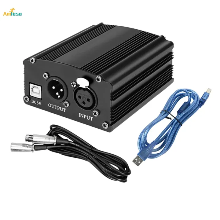 48V%20Phantom%20Power%20Supply%20with%20XLR%203%20Pin%20Microphone%20Cable%20for%20Mic%20Black%20-%20Image%204