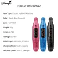 Monja Pro upgraded version of salon nail care file pen electric grinder machine tool grinder polishing drill equipment speed adjustable. 