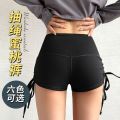 HYPERSPORTS Sports Hot Girl Short Shorts Tight High Waist Fitness Pants Women's Drawstring Yoga ShortsWA74. 