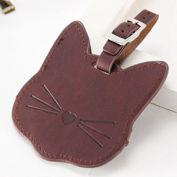 Cat%20Luggage%20Tags%20Double%20Layer%20Belt%20Suitcase%20ID%20Address%20Label%20Holder%20Baggage%20Name%20Cartoon%20PU%20Tag%20Portable%20Label%20Travel%20Accessory%20-%20Image%204