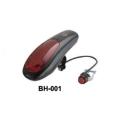 Electric Horn Cycling Bicycle Siren Bell 8 Sounds with LED Light Black/Blue/Red. 