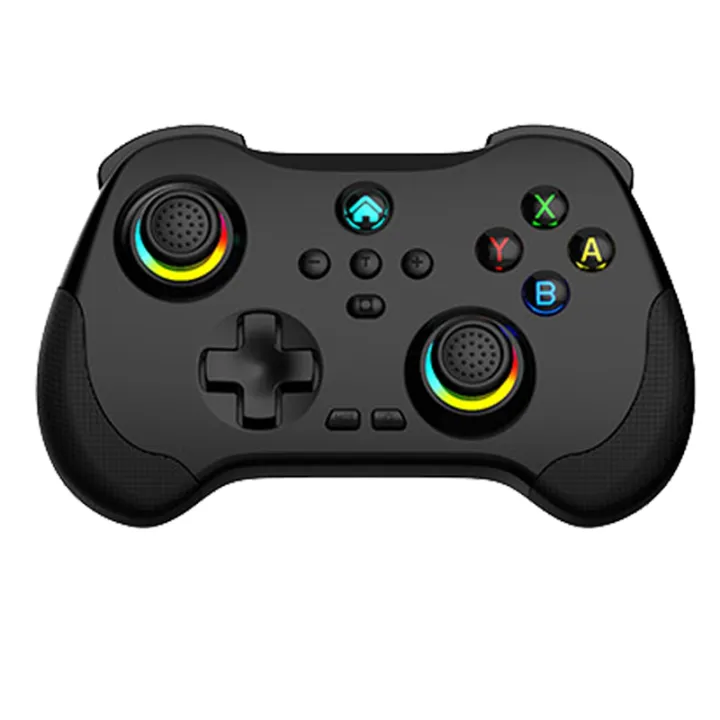 Black Wireless Bluetooth Game Controller 6-Axis Turbo Motion ...
