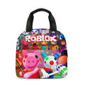 Children's Roblox Roblox Lunch Bag Primary School Students Lunch Box Bag Diy Ice Bag Pencil case Birthday Gift for Girls Kids. 