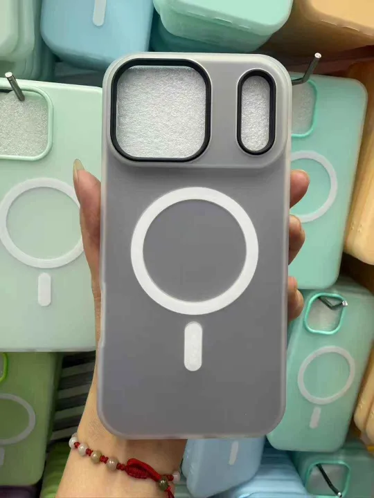 HOCE%20Candy%20Color%20Magnetic%20Phone%20Cases%20For%20iPhone%2017%2016%2015%2014%2013%2012%2011%20Pro%20Max%20Plus%2017%20Air%20MagSafe%20Case%202%20in%201%20Matte%20Back%20Soft%20Cover%20-%20Image%209