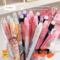 【HOT】 6 Pcs/Set 0.5Mm Kawaii Erasable Pens For Writing Notebooks Cartoon Cute Gel Pens Office Accessories School Supplies Stationery. 