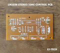 LM1036 STEREO TONE CONTROL PCB BASS TREBLE VOLUME Bare PCB Board. 