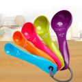 Baking Set of 5pcs Multi Colours Plastic Measuring Spoon Set | Kitchen Utensils Baking Set | Perfect Measuring Cups for Baking or Cooking Measuring Spoon Set 5 Pcs - Multi. 