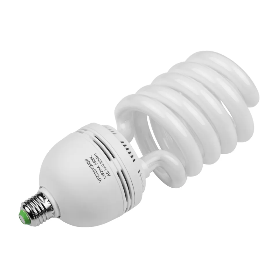 E27 Photo Studio Bulb Energy Saving Photography Daylight Lamp 200W