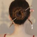 【User-friendly】 Elegant Creative Alloy Fan Shape Bun Hair Headgear Cheongsam Headwear Hair Accessory Women Hair Stick Chinese Style Hairpin.