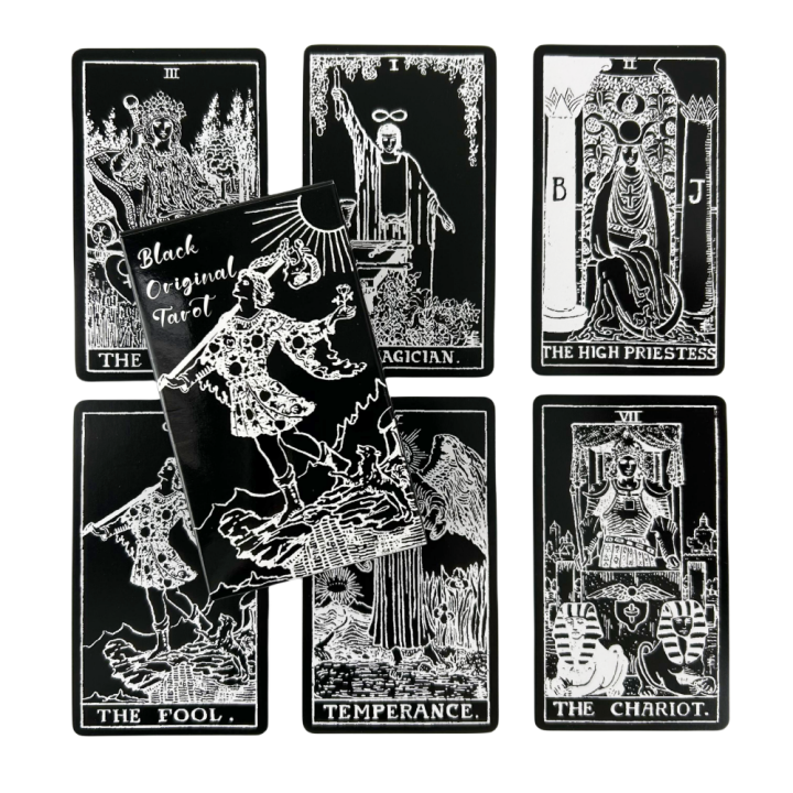 【SmartHorizon】Black Original Rider Tarot Cards Game Fate Visions ...