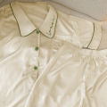SYT Summer High-End Pajamas Women's Ice Silk Short-Sleeved Shorts Two-Piece Suit Casual Thin Sweet Home Clothes. 