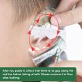 【WEJA】20pcs Plastic Waterproof Ear Protector For Baby Swimming Cover Caps Salon Hairdressing Dye Shield Protection Shower Cap Tool. 