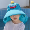 Brim UV Protection Boys Girls Cap Children Outdoor Beach Sun Hats Cartoon Fisherman Caps Summer Baby Bucket Hat Wide. 