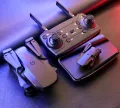 E88 Pro Drone Duale Camera With Fixed Height 4k Wide-angle Camera Aerial Photography Gesture Photo Mini Folding Quadcopter w/ Bag. 