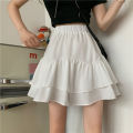 RuffleaWomen's Short Skirt Summer Thin Puffy High Waist Small Hem Skirt Student Design Sense Niche. 