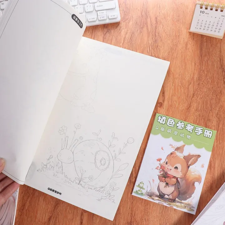 Cartoon%20Novice%20Zero%20Basic%20Manga%20Sketching%20Tutorial%20Anime%20Sketch%20Practice%20Comics%20Line%20Draft%20Book%20Drawing%20Tracing%20Anime%20Hand%20Drawn%20Book%20School%20-%20Image%205