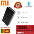 Genuine Xiaomi Mi Redmi 20000mAh 18W Type C & Micro USB / Dual Outputs & Inputs Power Bank for iPhone Mi. 