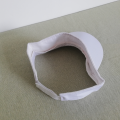 Plain Half Cap White Regular Unisex Adjustable Cap For Men and Women. 