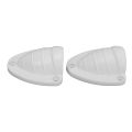 Boat Clam Shell Vent Marine Wire Cable Vent Cover with 3 Screw Holes Plastic Clamshell Ventilator for Yachts Boats Ships. 