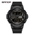 SANDA Top Brand Men's Watches Sport Military Quartz Watch 50M Waterproof Wristwatch for Men Clock relogios masculino 6082. 