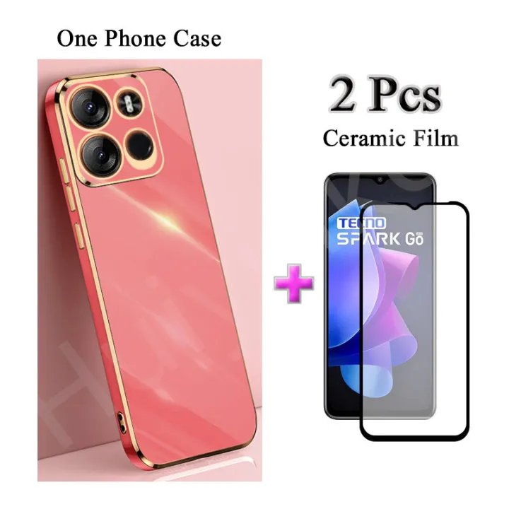 2%20IN%201%20Tecno%20Pop%207%20Pro%20BF7%20Phone%20Case%20Straight%20Edge%20Electroplated%20Protective%20Case%20with%20Curved%20Ceramic%20Screen%20Protector%20-%20Image%202